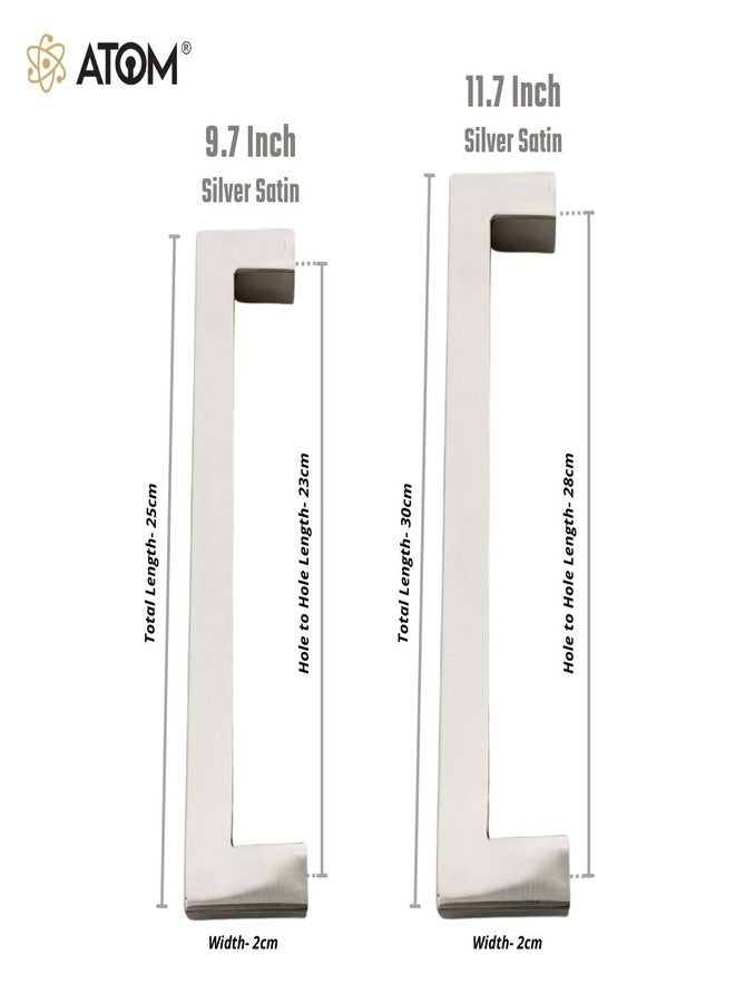 Atom 2 Pack 11.7 inches Stainless Steel Pull Handle | Silver Satin Finish | Door Handle | Phs03 - Image 3